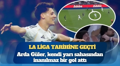 La Liga tarihine geçti: Arda Güler, kendi yarı sahasından inanılmaz bir gol attı